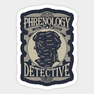 Phrenology of a detective - Sherlock Sticker